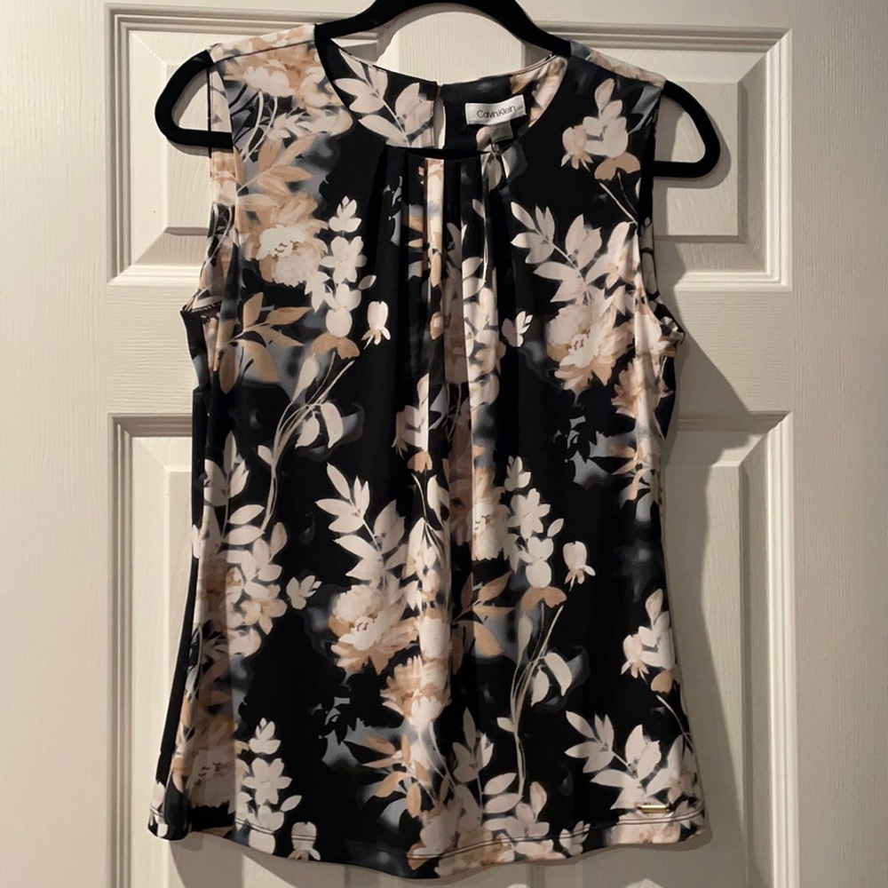Calvin Klein Floral Print Blouse